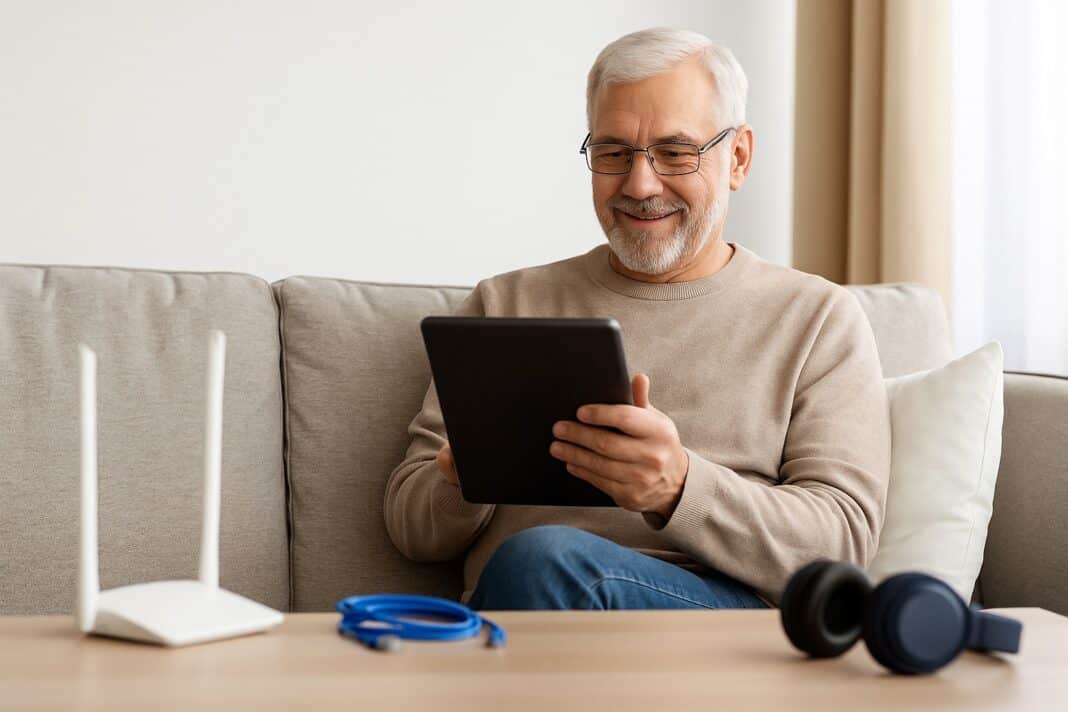 WLAN, LAN oder Bluetooth? – Opa entscheidet bewusst